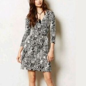 Anthropologie HD in Paris Snake Print Dress Extra Small
